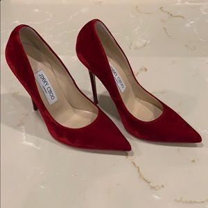 Jimmy Choo Red Anouk pumps